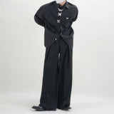 New Suit Pants Mens Dress Pants Loose Oversized  Wide Leg Pants Summer Casual Straight Retro Mopping Trousers Formal Trousers