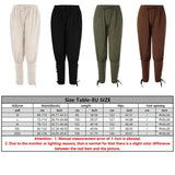 Medieval Pirate Drawstring Shirt Pants Men's Halloween Cosplay Dress Up Costume Vacation Cotton Linen Breathable