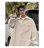 2025 Autumn Winter New Mens Long Sleeve Casual Corduroy Shirt Square Collar Loose Fit Classic Fashion Trendy Outdoor Comfort