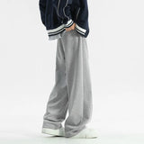 Black Casual Pants Men Oversized Wide Leg Pants Men Grey Sweatpants Streetwear Loose Joggers Sports Pants Mens Trousers M-2XL