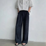 Summer Linen Pants Men Oversized Thin Beige Casual Pants Men Streetwear Korean Loose Wide Leg Pants Mens Tie-dye Trousers M-3XL