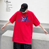 Men's T-shirts Oversized 5XL Casual Summer Wear Black Cotton Men Tshirt Butterfly Print Tee Shirts Fashion for Men New Clothes