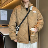 New American winter trend cardigan jacket for men and women loose fitting stand up collar warm and personalized casual top y2k