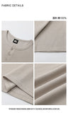 Korean Simple Elegant Short-sleeved T-shirt Men's Summer Loose Casual Half-sleeved T-shirt High-end Commuting Outfit Chic Tees
