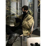 Winter Jacket Men Warm Fashion Casual Thick Lambhair Jackets Men Streetwear Korean Loose Short Coat Mens Thicken Bomber Jacket