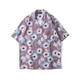 Retro Floral Shirts Men Casual Summer Japanese Hawaiian Stylish Harajuku Cool Handsome High Street Personal Camisas Masculinas
