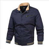 2025 Newest Autumn Men Jackets Stand Collar Slim Fit Vintage Baseball Coats Outwear Windbreak Bomber Jacket Clothing S-3XL