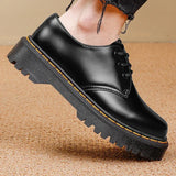 British luxury outdoor shoes brand platform oxford shoes lace-up safety boots work shoes casual soft leather martin boots 38-44