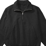 Mens Half Zip Pullover Collar Sports Jacket man Solid Color Casual Outdoor Fitness Lightweight Windbreaker Sportswear Active Top