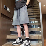 Casual Shorts Men Vintage Streetwear American Style Wide Leg New Arrival Fashion Summer Baggy Comfortable Denim Harajuku Daily