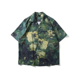 Retro Floral Shirts Men Casual Summer Japanese Hawaiian Stylish Harajuku Cool Handsome High Street Personal Camisas Masculinas