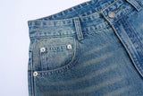 American Retro Jeans Men's Oversize Baggy Wide Legs Classic Wash Cotton Denim Pants Hip-hop Rock Streetwear Loose Trousers
