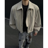 Spring Short Jacket Men Fashion Black Casual Jacket Men Streetwear Korean Loose Bomber Jacket Mens Motorcycle Jackets M-3XL
