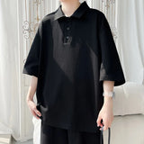Men Cotton Polo Shirt Summer Breathable Soft Fabric Solid Collared T Shirt Casual Office Wear Classic Design Comfort Fit