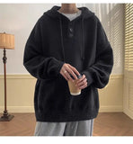 American style trend personalized trend lazy style for men and women hooded sweater loose and casual knit top for couples y2k