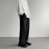 Khaki Black Suit Pants Men Fashion Social Mens Dress Pants Korean Casual Loose Straight Pants Mens Office Formal Trousers M-2XL