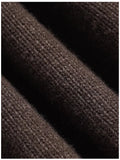 New Korean Fashion Men Sweater Light Luxury Trendy Turtleneck Knit Solid Color Pullover Leisure Retro Long Sleeve Basic Knitwear
