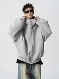 American autumn and winter street fashion personalized hooded sweatshirt for couples loose retro Harajuku casual top y2k
