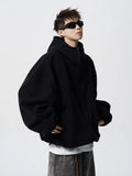 American autumn and winter street fashion personalized hooded sweatshirt for couples loose retro Harajuku casual top y2k