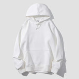 Men's Hoodie Brand Pullover Hip-Hop Street Clothing 100% Cotton Solid Color Men's Sweatshirt Hoodie Men's Oversized Top