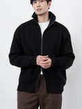 Zip-up Knitted Cardigan Men Simple Cozy Knitwear Handsome Mature Smart Casual Daily High Street All-match Soft Мужские Кардиганы