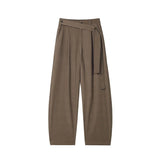 Brown Belt Suit Pants Men Society Mens Black Dress Pants Korean Casual Straight Pants Mens Office Formal Trousers Large Size