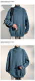 Sweater men 2025 New Men Knitwear Solid High Neck Sweater Soft Warm Comfortable Winter Pullover Fashion Casual Warm Sweater