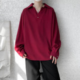 White Long Sleeved Shirt Men Oversized Society Mens Black Dress Shirt Korean Loose Casual Shirt Mens Formal Pullover Shirts