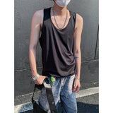 Men Cotton Vest Sweat Absorbing Gym Workout Sportswear Solid Mens Athletic Sleeveless Shirt Activewear Top Casual Training