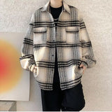 Fashion Woolen Trench Coats Men Streetwear Korean Style Winter Casual Wool Coat Men's Streetwear Long Jacket Warm Clothing