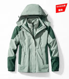 Male New Arrived Winter 3 in 1 Jackets Parkas Unisex Two-pieces Sets Men Outdoor Jacket Waterproof Hiking Coat Windbreaker Coat