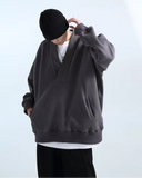 3 Colors  Sweatshirts Men Baggy Pure Chic Classic Autumn Fashion High Street Harajuku Handsome Hip Hop Males Clothes Ins Casual