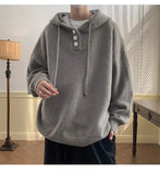 American style trend personalized trend lazy style for men and women hooded sweater loose and casual knit top for couples y2k