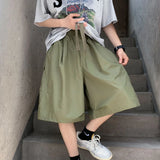 Men Shorts Casual High Street Baggy Teens Retro Design Dynamic Fashion Japanese Cool All-match Harajuku Trousers Popular Korean