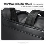 Travel Backpack Men Business Backpack School Waterproof Bag Large Capacity Leather Backpack Casual PVC Bag For Manager Teenagers