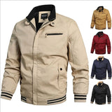 2025 Newest Autumn Men Jackets Stand Collar Slim Fit Vintage Baseball Coats Outwear Windbreak Bomber Jacket Clothing S-3XL