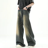 Men New Loose Denim Pants Male Fashion High Waist Casual Straight Wide Leg Trousers Hip Hop Baggy High Street Denim Long Pants