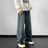 Jeans men Wide Leg Jeans Male Loose Straight Denim Pants Autumn Harajuku Vintage Blue Jean Trouser Streetwear Clothes