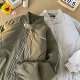 American style autumn and winter men and women street trend thick jacket for couples loose retro Harajuku simple casual top y2k