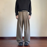 Black Suit Pants Men Fashion Society Mens Dress Pants Korean Casual Wide Leg Pants Mens Office Formal Trousers Large Size 5XL