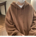 American style trend personalized trend lazy style for men and women hooded sweater loose and casual knit top for couples y2k