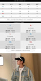 Men's Ripped Denim Jacket Autumn American Retro Washed Hip Hop Streetwear Cool Trendy Loose Casual Jacket Button Up Jeans Coat
