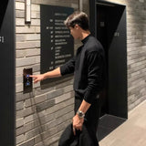 Autumn Stand Up Collar Sweater Men Slim Warm Black Knitted Pullover Men Korean Casual Long Sleeved Sweater Mens Jumper Clothes