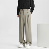 Men's Light Luxury Naples Slim-fit Suit Pants Casual Japanese Retro Premium Quality Elegant Popular Leisure Trousers 2026 Spring