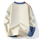 Mens Streetwear Ripped Hole Fashion Sweater Korean High End Luxury Winter Hip Hop Sweaters Men Soft Warm Autumn Pullover