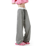 Summer Casual Pants Men Fashion Oversized Wide Leg Pants Men Streetwear Hip-hop Loose Plaid Pants Mens Trousers Large Size 4XL