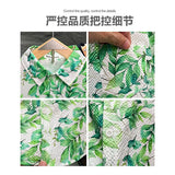 Unisex Printed Short Sleeve Shirts, Fashionable Loose Fit Bubble Grid Blouse, Trendy Casual Tops for Men and Women