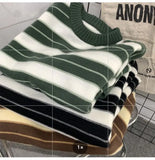 American autumn and winter high street men and women trendy lazy style round neck knitted sweater couple loose casual sweater