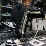 Autumn and Winter Corduroy Straight Trousers Striped Wide Leg Sweatpants for Men Goth Big Size Essential Casual Man Sports Pants