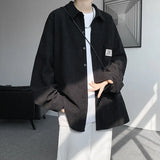 Spring Long Sleeved Shirt Men Oversized Retro Corduroy Shirt Men Streetwear Korean Loose Casual Shirts Mens Vintage Shirt M-3XL